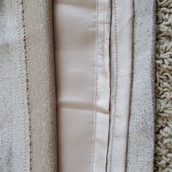 Forever 21 Sheath Shift Mini Dress Mod Retro Style Metallic Silver Cream - Picture 7 of 8